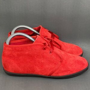 Vintage Red Suede Keds Sneaker Booties Womens Size 7
